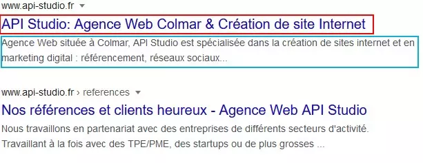 exemple balise resultats google